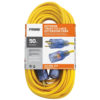 50ft 12/3 Yellow Twist-to-Lock Jobsite Extension Cord