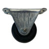 2-1/2" Soft Rubber Wheel, Rigid Caster